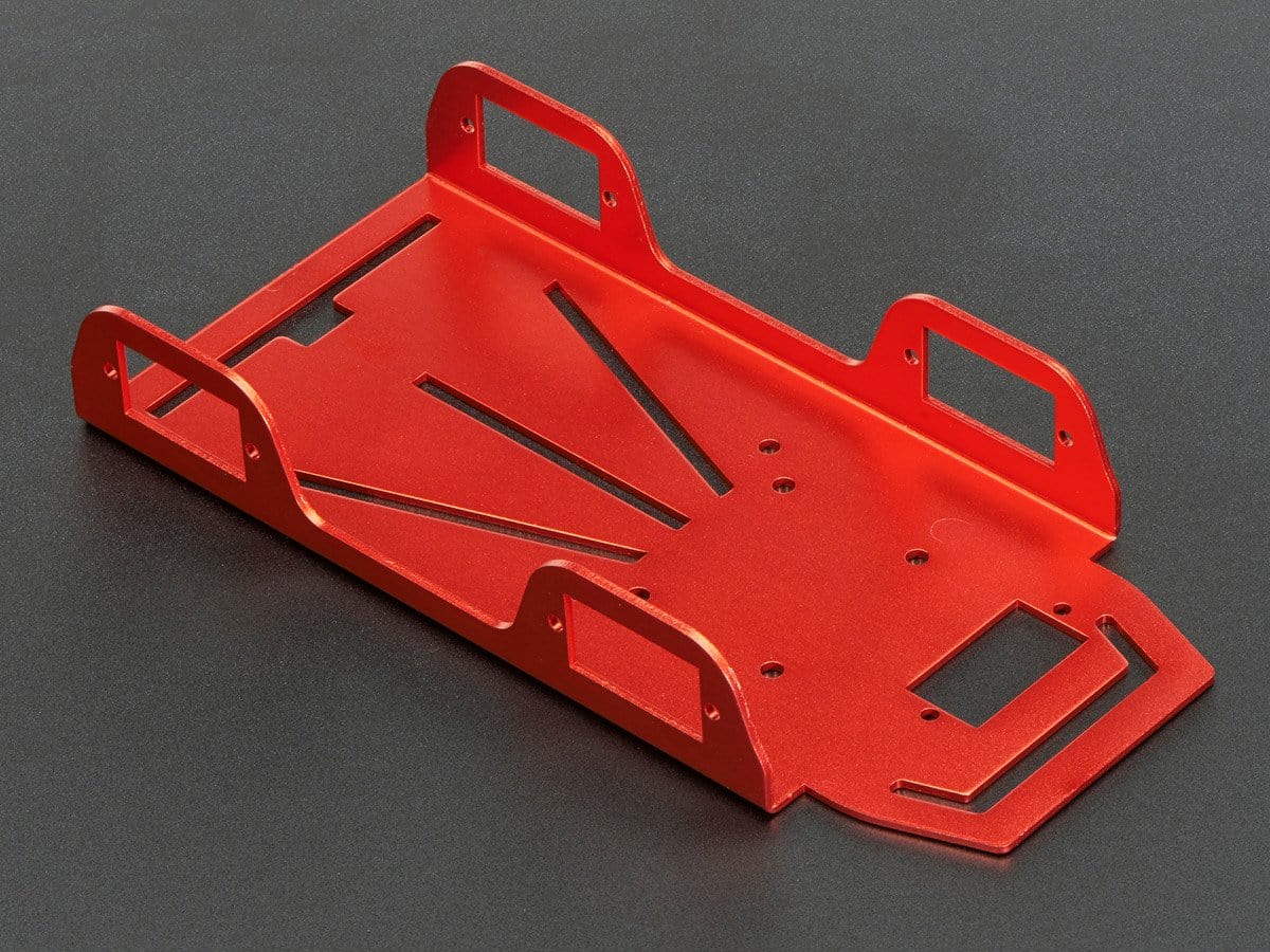 Anodized Aluminum Metal Chasis for a Mini Robot Rover - The Pi Hut