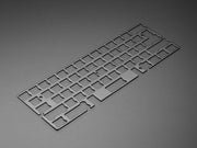 Anodized Black Aluminum Metal Keyboard Plate for GH60 Cases - The Pi Hut