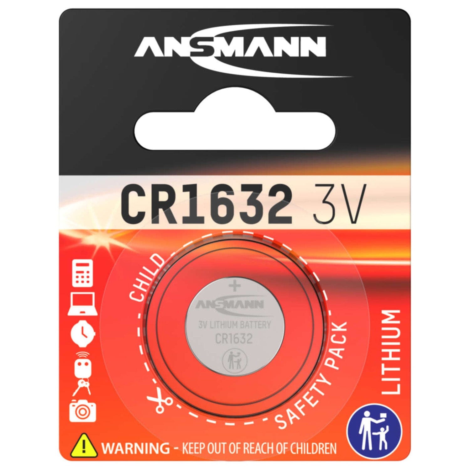 ANSMANN CR1632 3V Lithium Coin Cell Battery - The Pi Hut