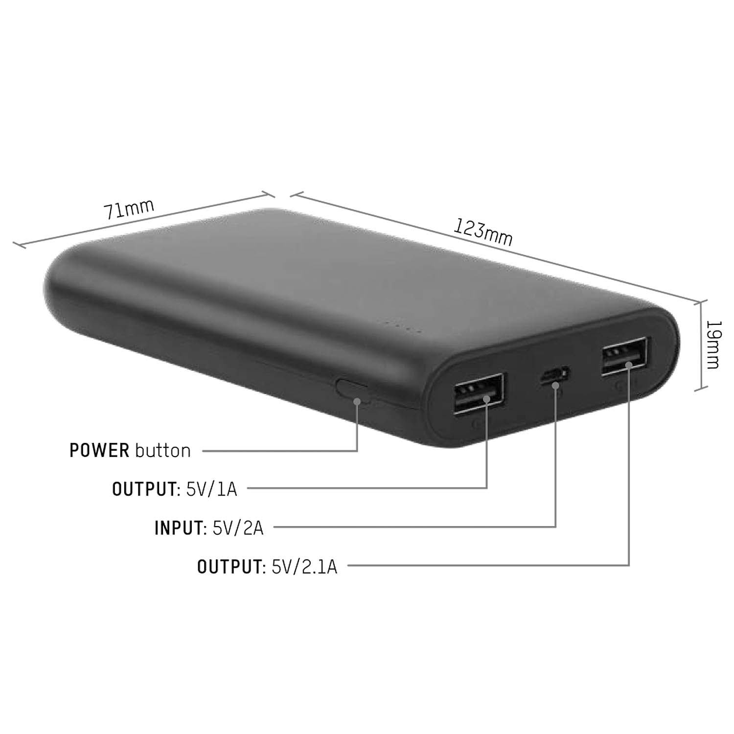 ANSMANN Power Bank 10.8 (10,000mAh) - The Pi Hut