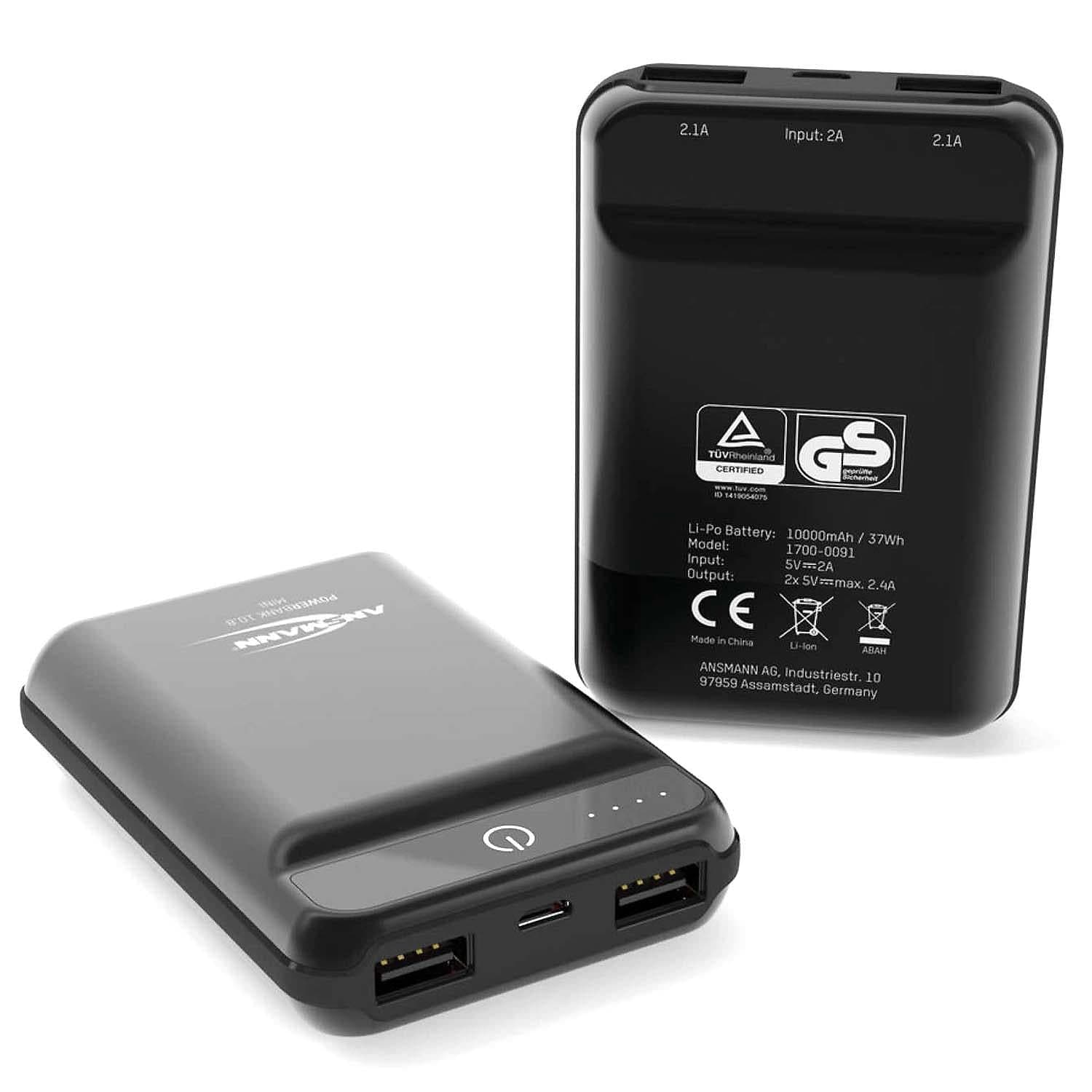 ANSMANN Power Bank 10.8 Mini (10,000mAh) - The Pi Hut