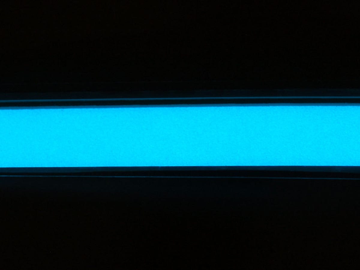 Aqua Electroluminescent (EL) Tape Strip - 100cm w/two connectors - The Pi Hut