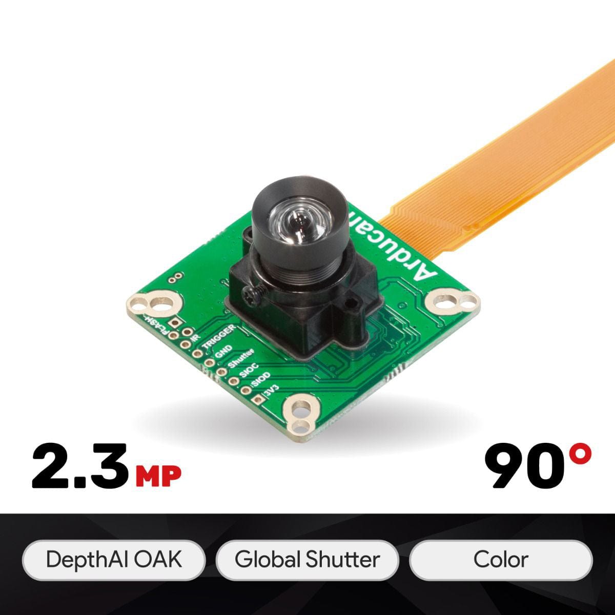 AR0234 Colour Global Shutter Camera Module For DepthAI OAK - The Pi Hut