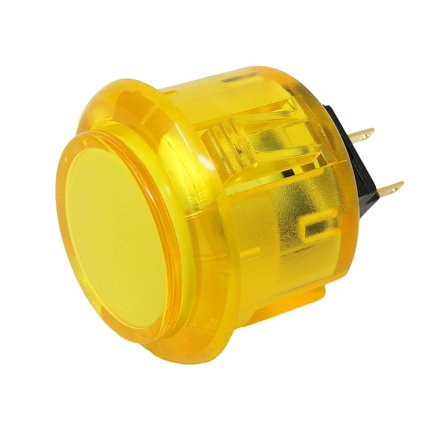 Arcade Button - 30mm Translucent Yellow - The Pi Hut