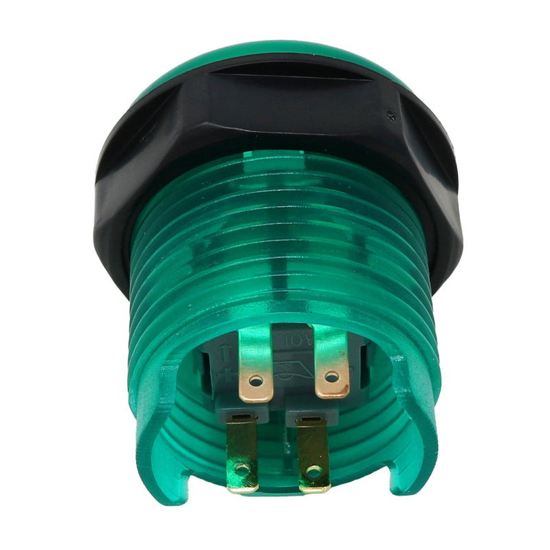 Arcade Button with LED - 30mm Translucent Green - The Pi Hut