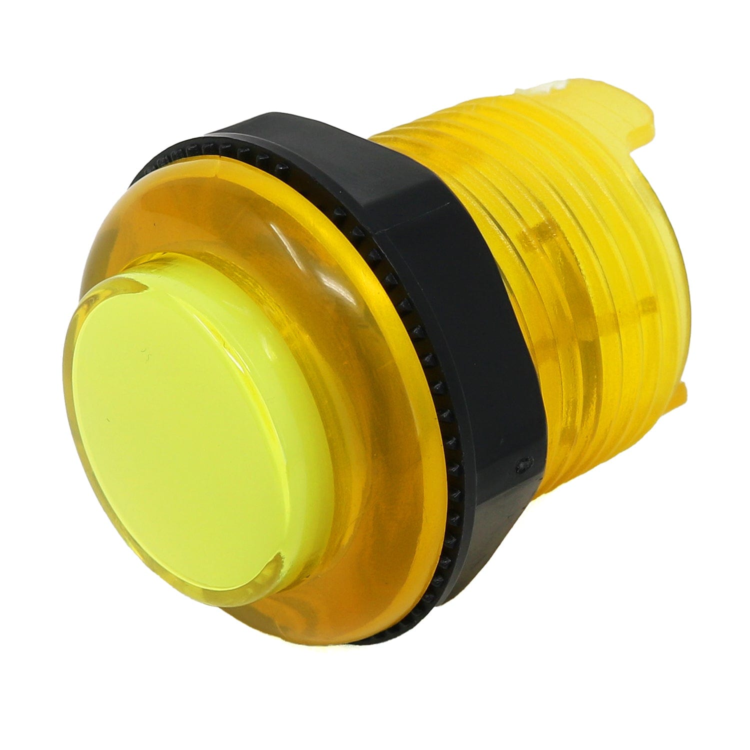 Arcade Button with LED - 30mm Translucent Yellow - The Pi Hut