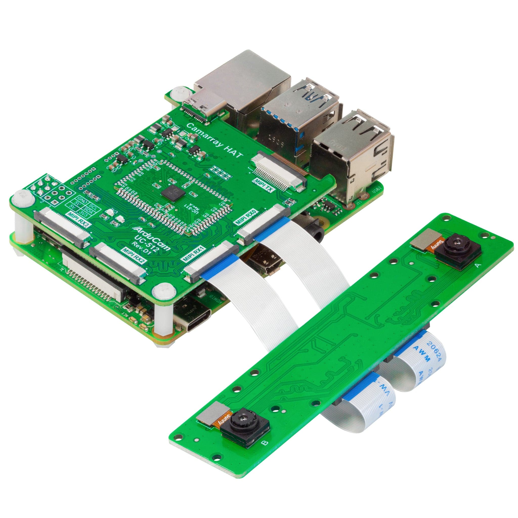 Arducam 5MP Synchronized Stereo Camera Bundle for Raspberry Pi - The Pi Hut