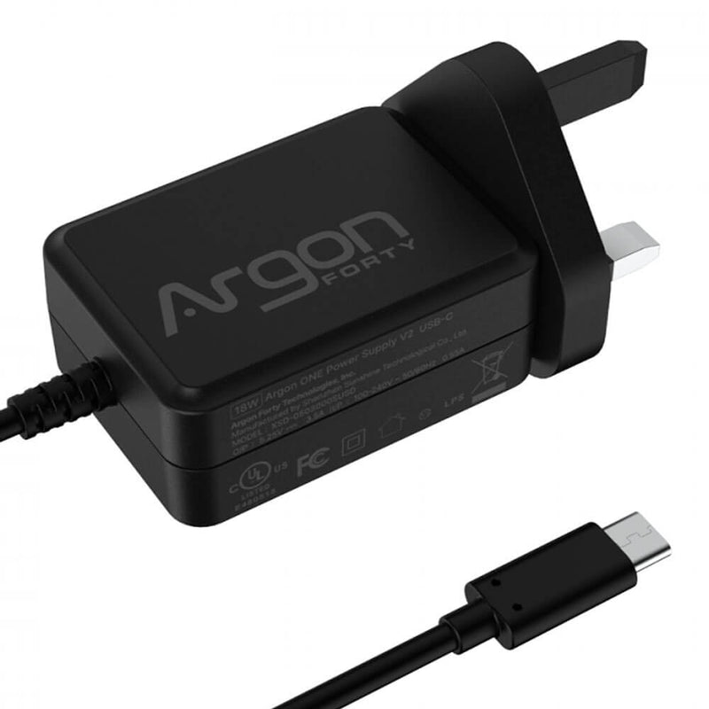 Argon ONE Raspberry Pi 4 UK Power Supply (5.25V 3.5A) - The Pi Hut