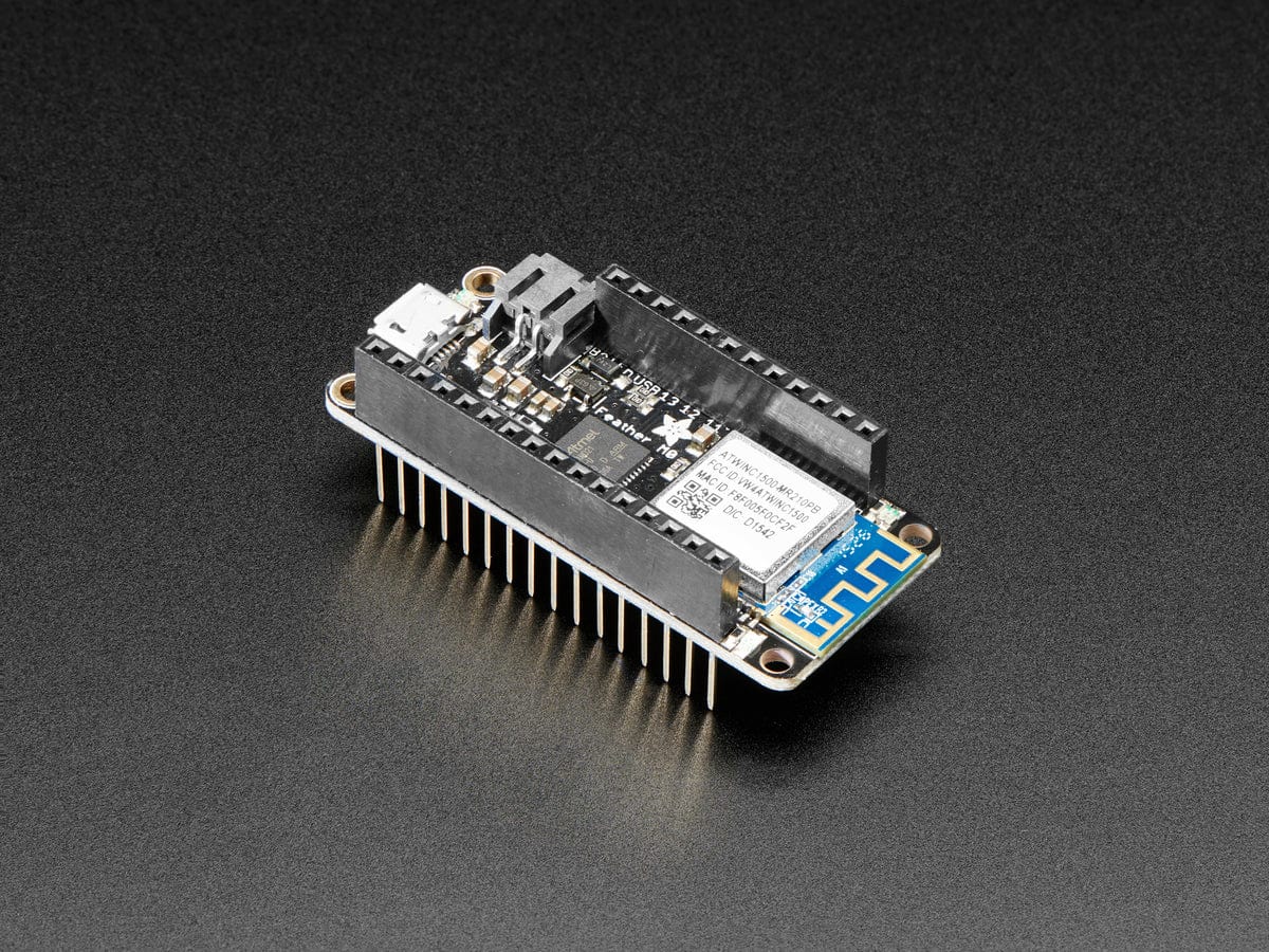 Assembled Adafruit Feather M0 WiFi with Stacking Headers - The Pi Hut