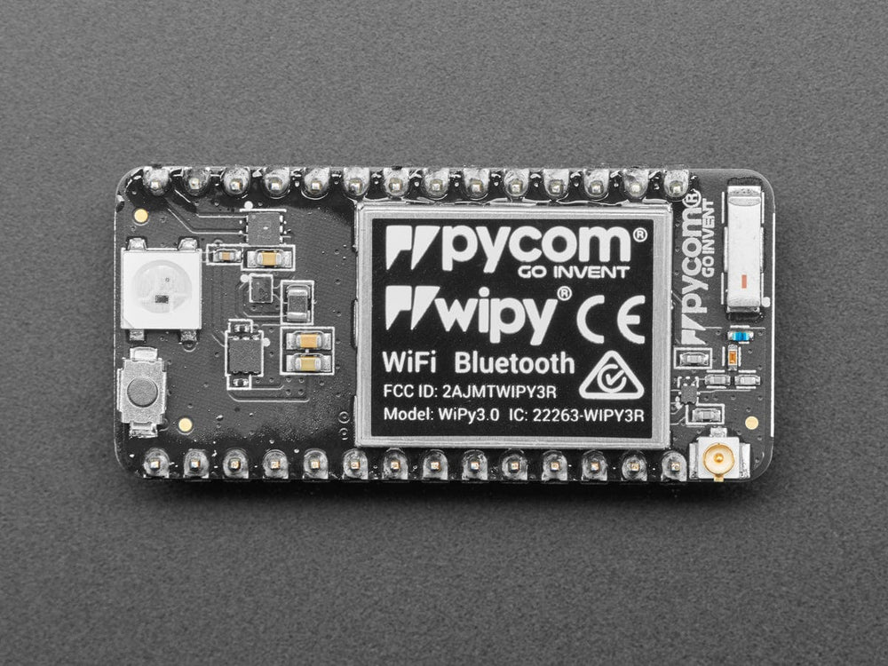 Assembled Pycom WiPy 3.0 with Headers - The Pi Hut