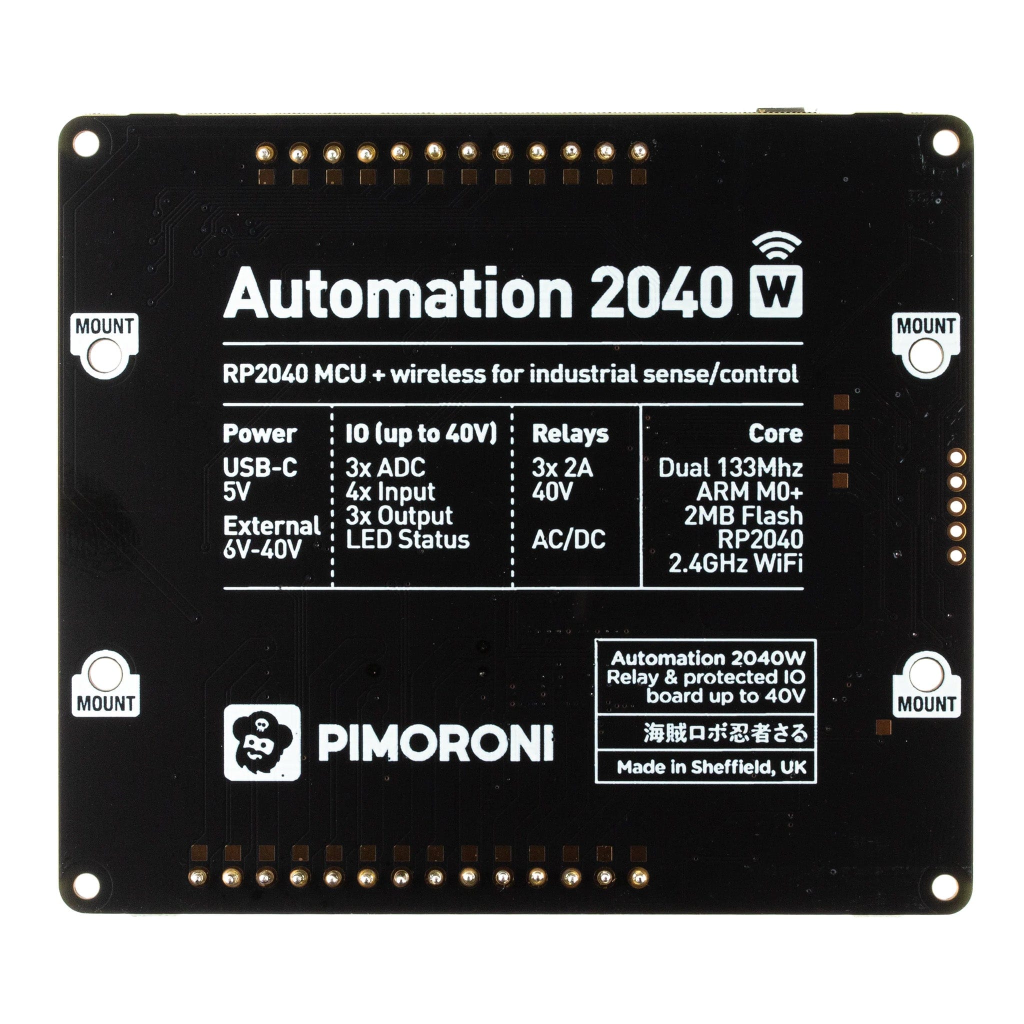 Automation 2040 W (Pico W Aboard) - The Pi Hut