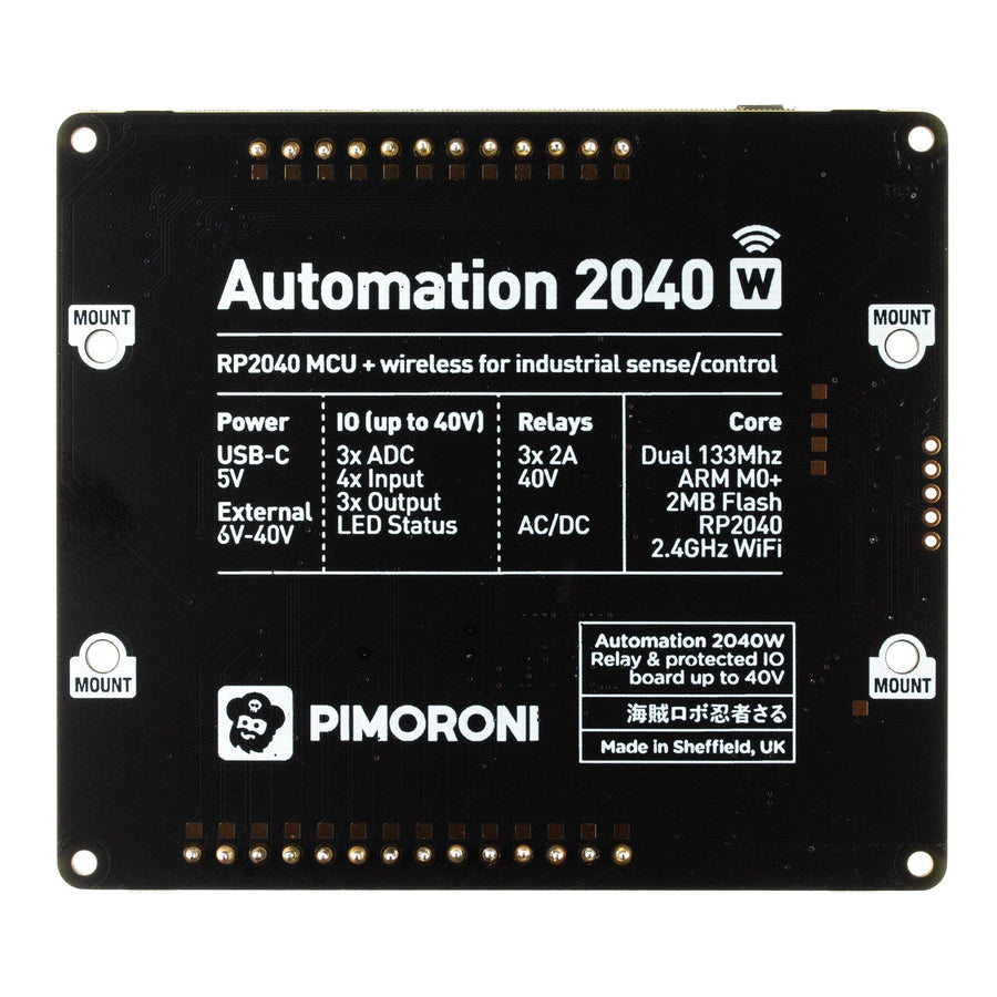 Automation 2040 W (Pico W Aboard) The Pi Hut