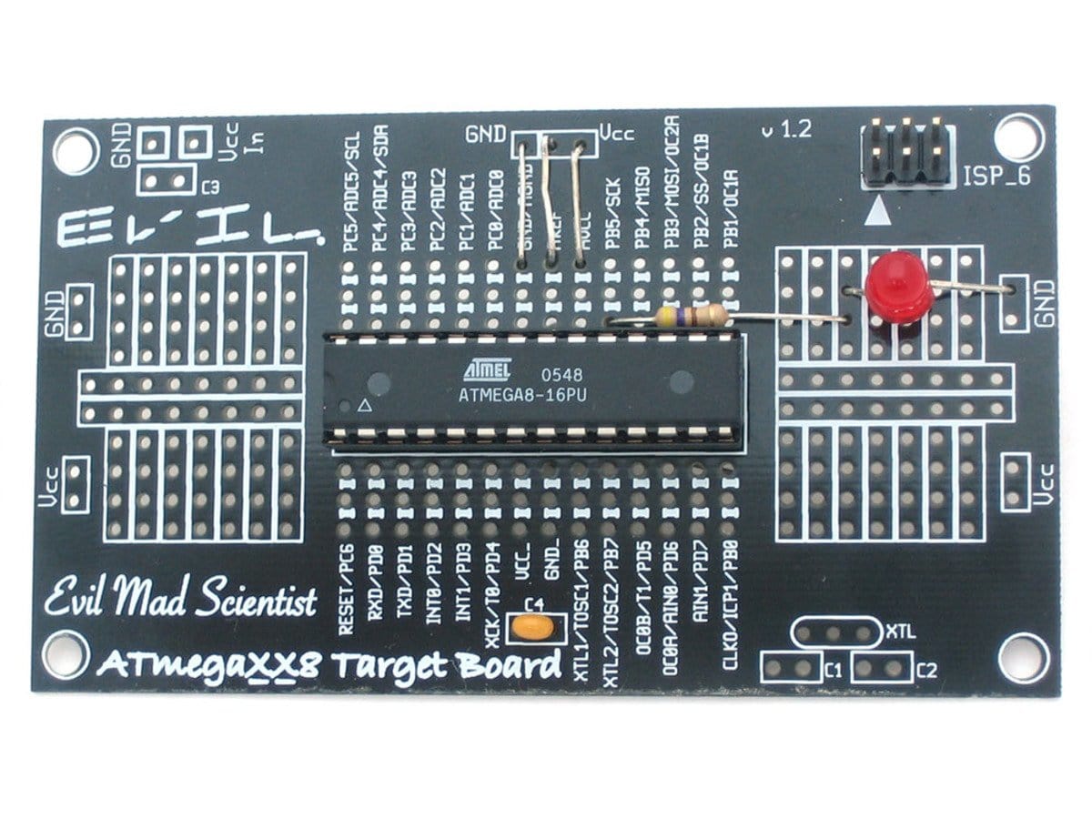 Barebones AVR dev. board - The Pi Hut