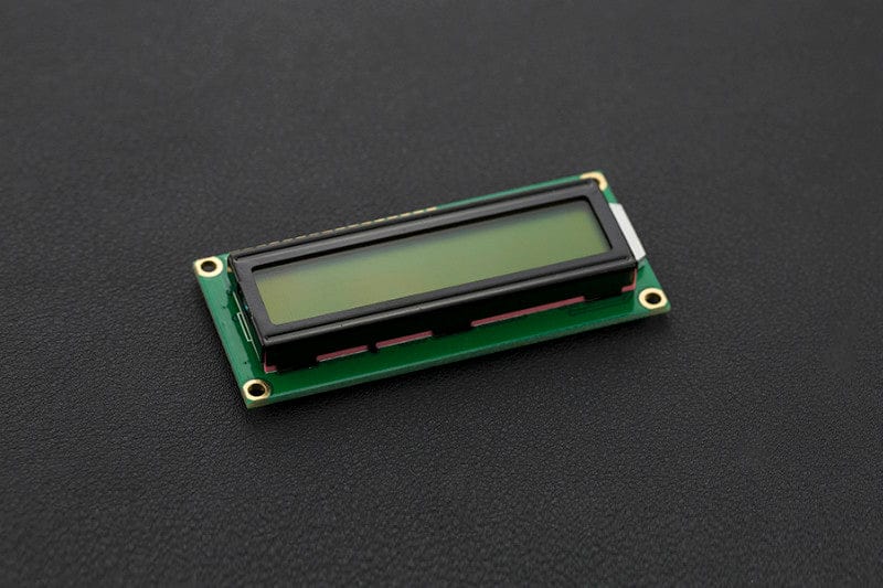 Basic 16x2 Character LCD - Black on Yellow 5V - The Pi Hut