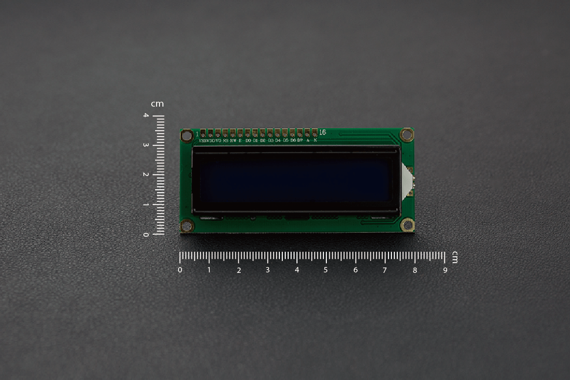 Basic 16x2 Character LCD - White on Blue 5V - The Pi Hut