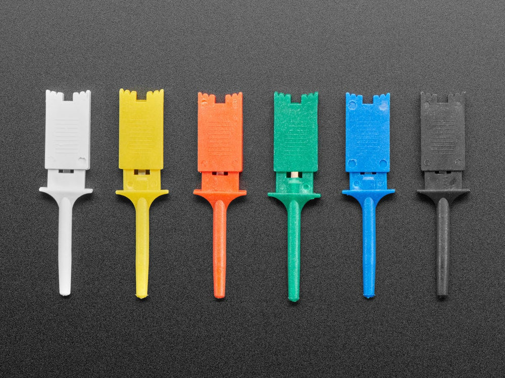 Basic Multi-Color Micro SMT Test Hooks (6-pack) - The Pi Hut