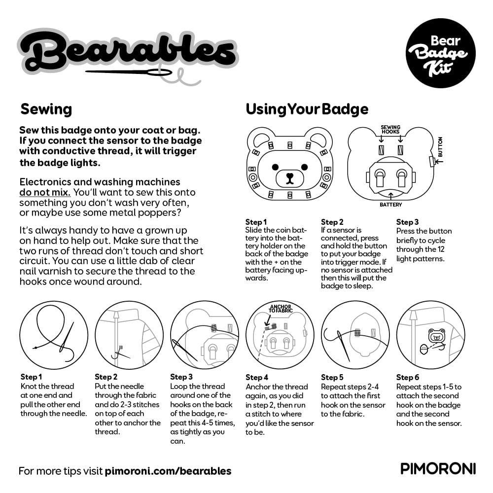 Bearables Bear Kit - The Pi Hut