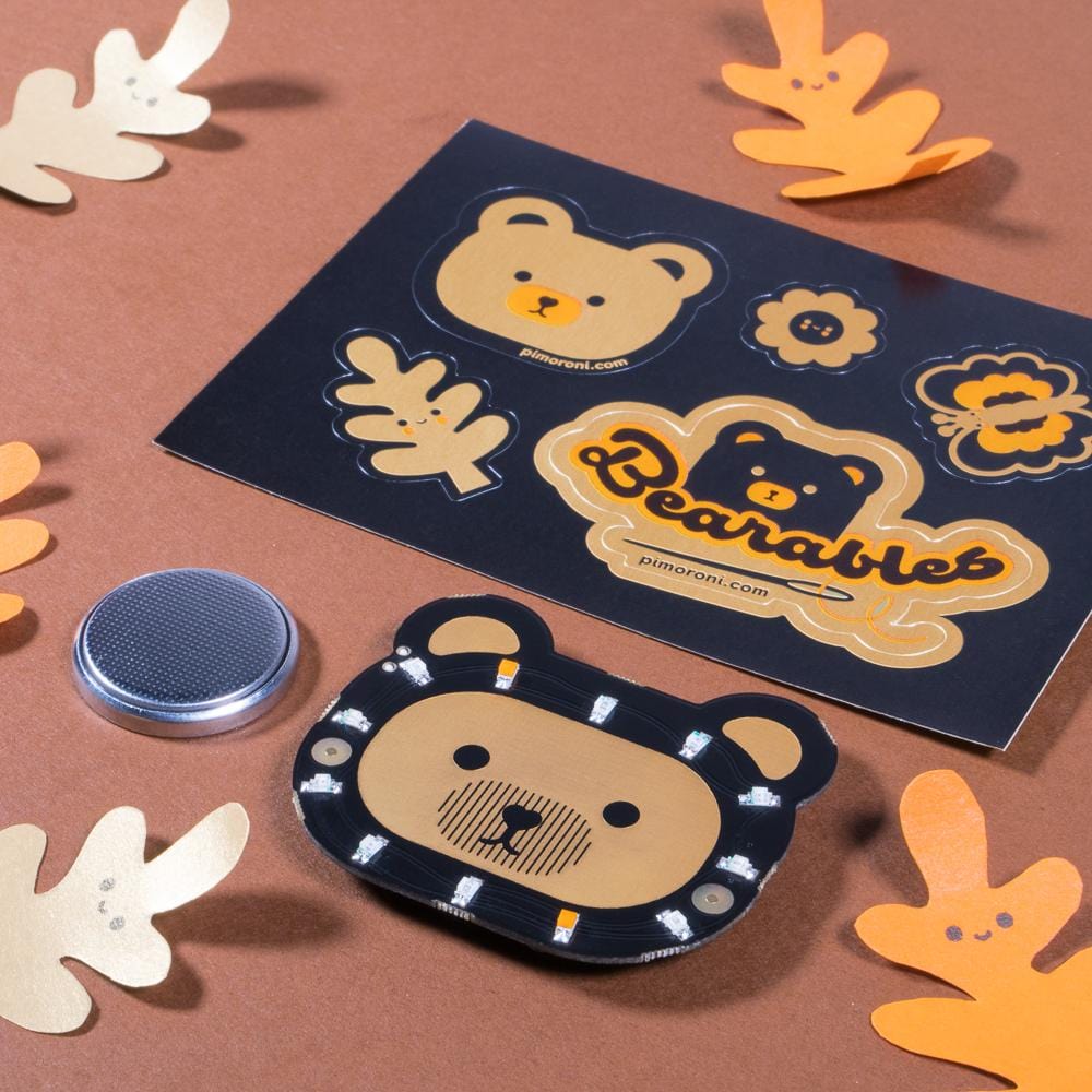 Bearables Bear LED Badge - The Pi Hut