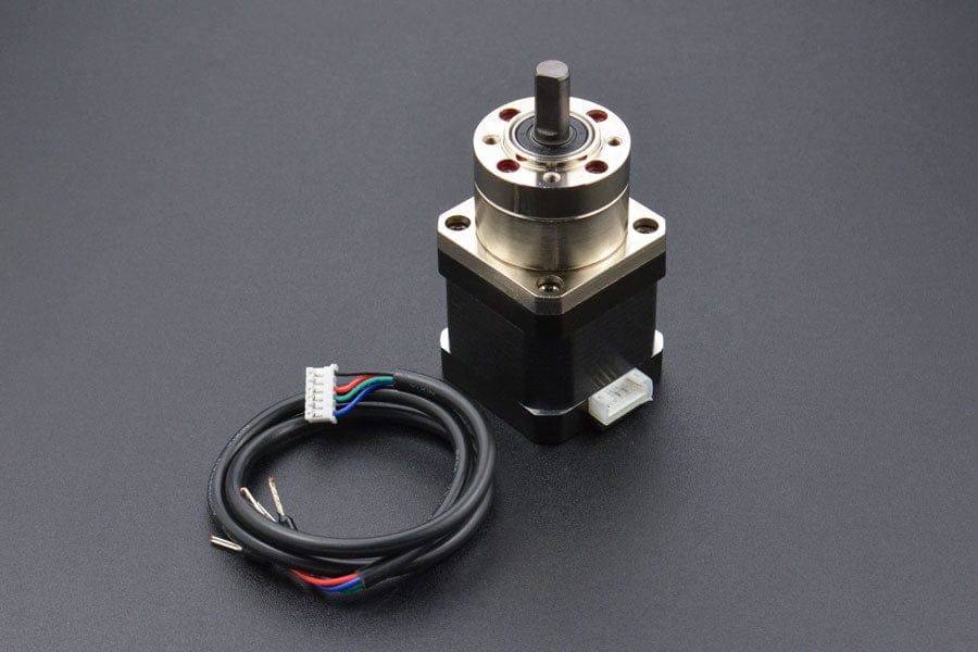 Bipolar Stepper Motor with Planet Gear Box  (18kg.cm) - The Pi Hut