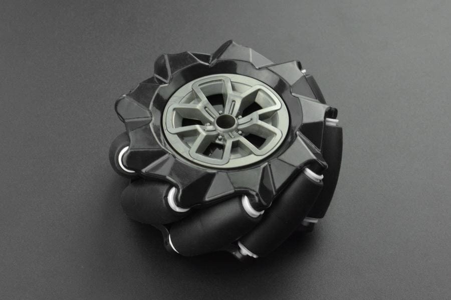 Black Mecanum Wheel (97mm) - Left - The Pi Hut