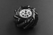 Black Mecanum Wheel with Motor Shaft Coupling (60mm) - Right - The Pi Hut