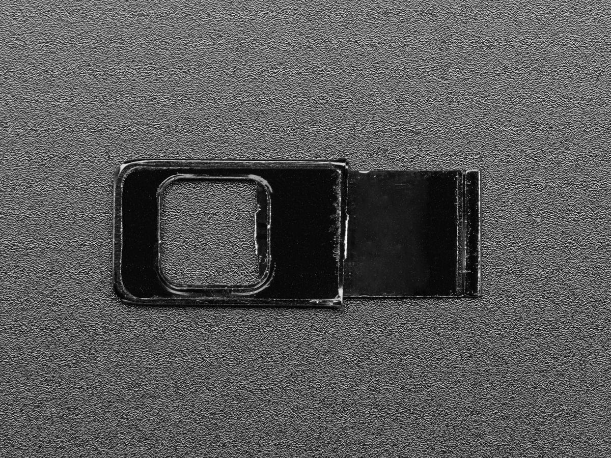Black Miniature Metal Webcam Cover - The Pi Hut
