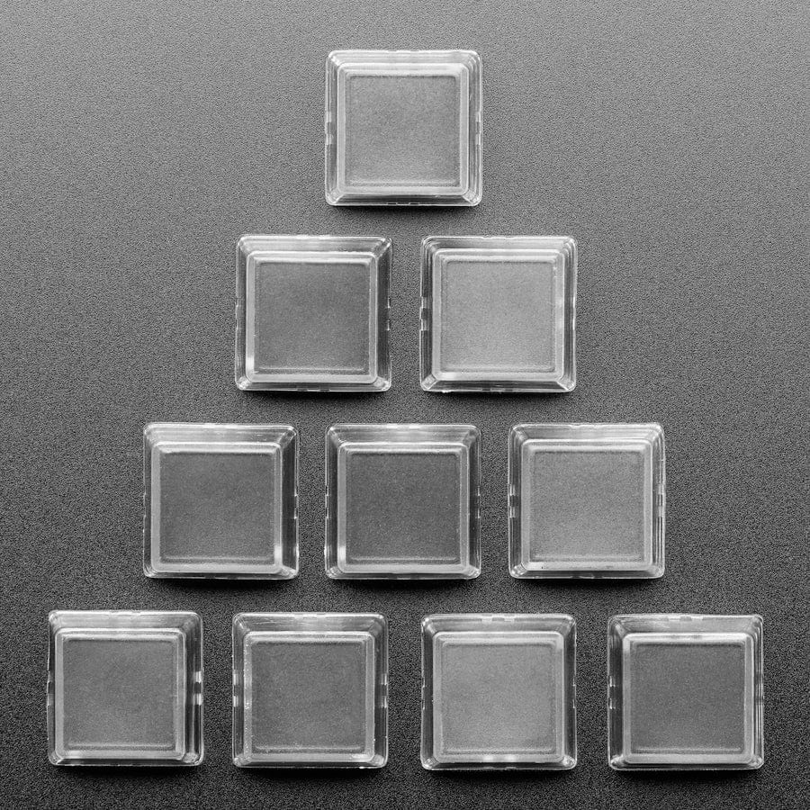 Black Relegendable Plastic Keycaps for MX Compatible Switches - 10 pack - The Pi Hut