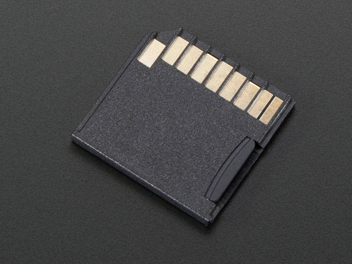 Black Shortening microSD adapter for Raspberry Pi & Macbooks - The Pi Hut