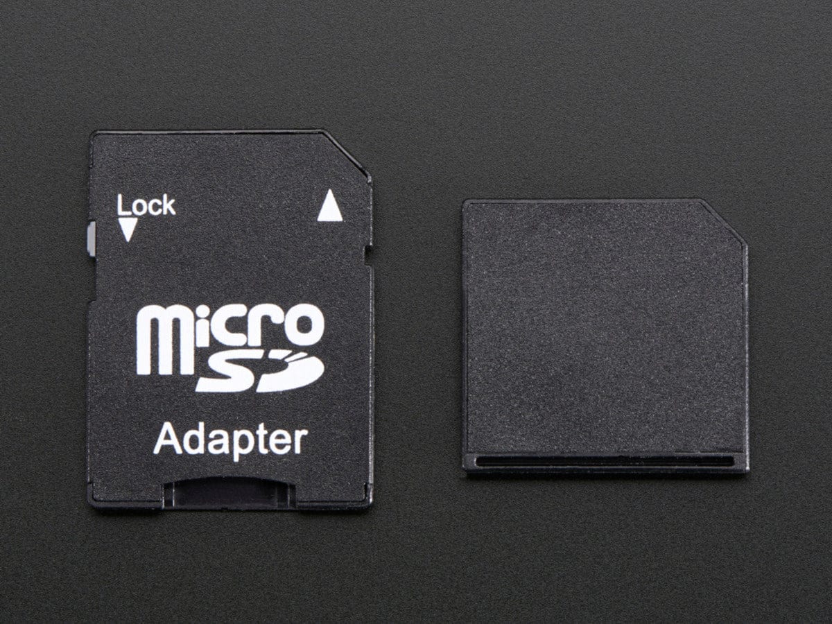 Black Shortening microSD adapter for Raspberry Pi & Macbooks - The Pi Hut