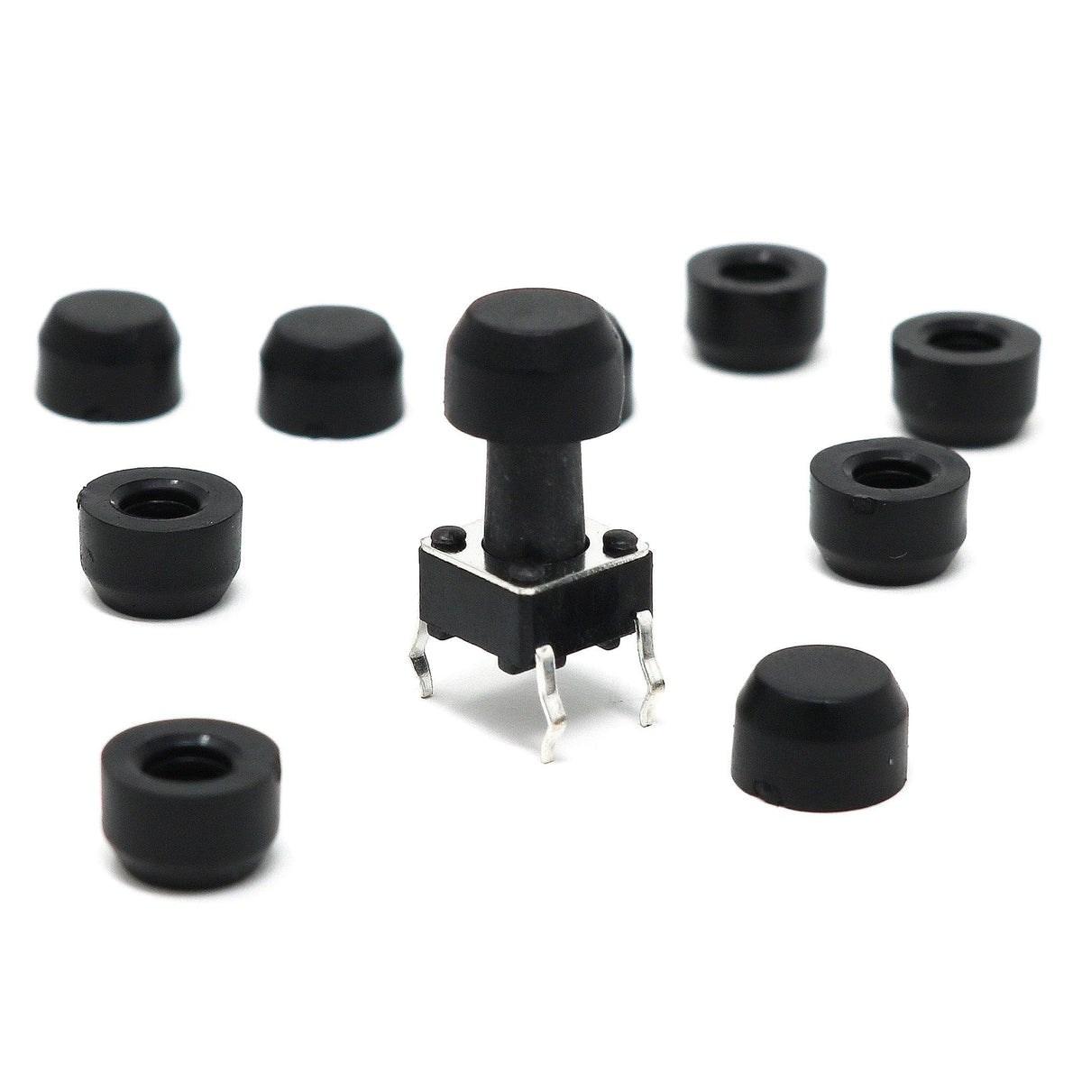 Tactile Switch Buttons (6mm tall) x 10 pack - The Pi Hut