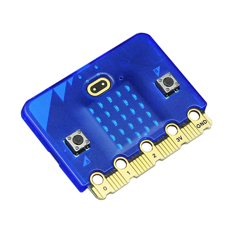 Blue Frosted Case for micro:bit V2 - The Pi Hut