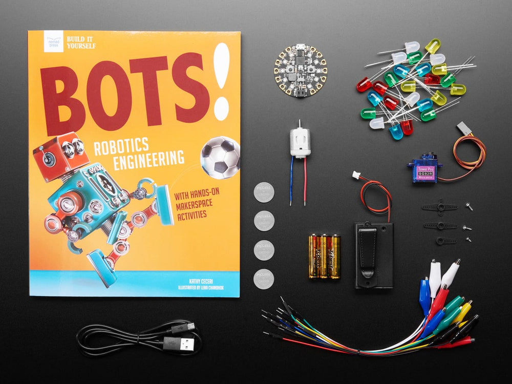 Bots! by Kathy Ceceri - Book and Parts Bundle - The Pi Hut