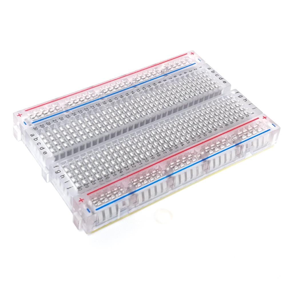 Breadboard - 400 Point (Clear) - The Pi Hut