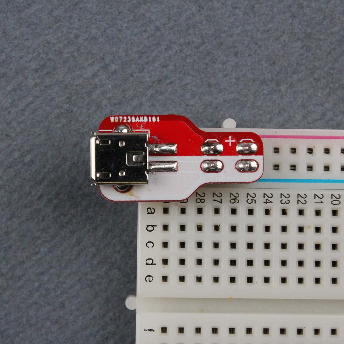 Breadboard Power plate USB kit [Discontinued] - The Pi Hut