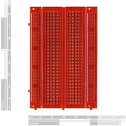 Breadboard - Translucent Self-Adhesive (Red) - The Pi Hut
