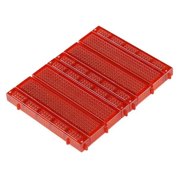 Breadboard - Translucent Self-Adhesive (Red) - The Pi Hut