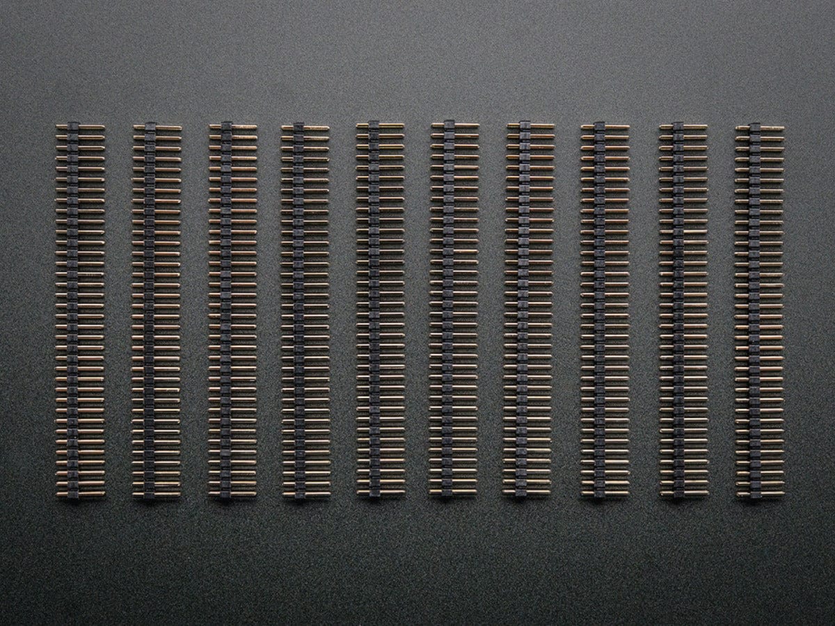 Break-away 0.1" 2x36-pin strip dual male header (10 pieces) - The Pi Hut