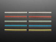 Break-away 0.1" 36-pin strip male header - Rainbow Combo 10 Pack - The Pi Hut