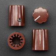 Brown Micro Potentiometer Knob - 4 pack by The Pi Hut - The Pi Hut
