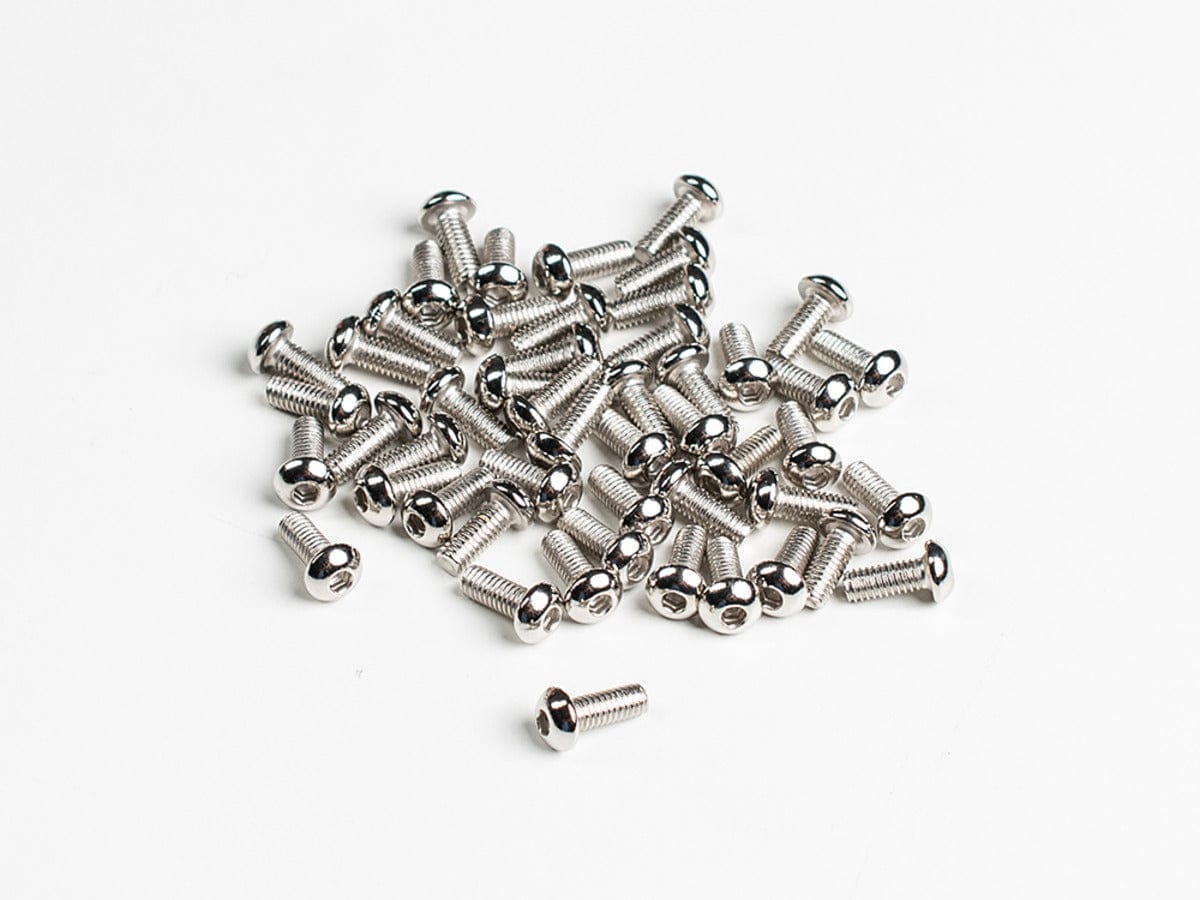 Button Hex Machine Screw - M4 thread - 10mm long - pack of 50 - The Pi Hut
