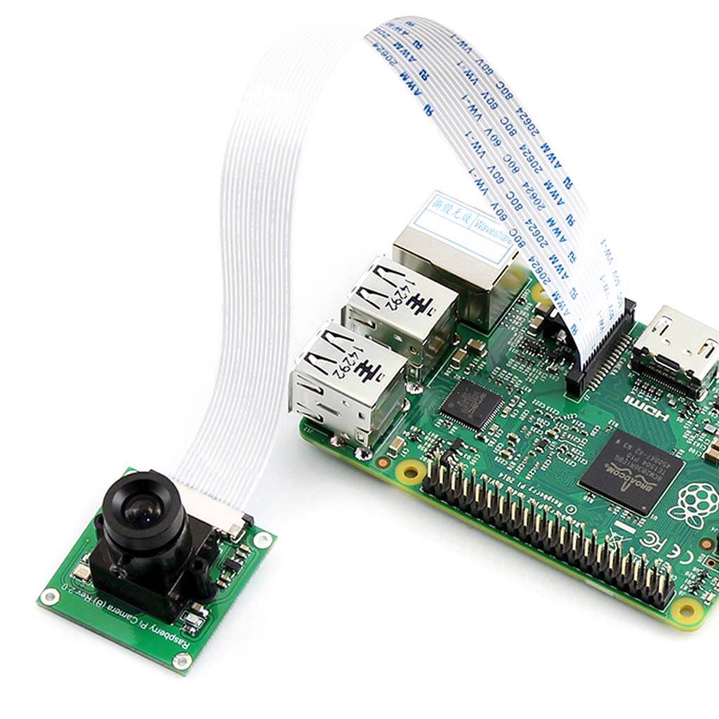 Camera Board for Raspberry Pi - Adjustable-Focus Lens (5MP) - The Pi Hut