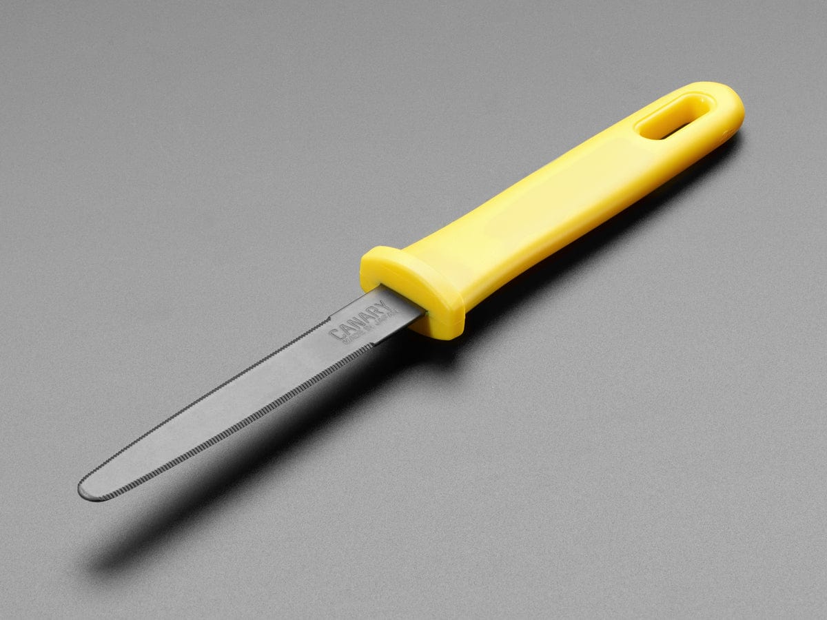 Card Box Cutter Canary Stainless Steel Non-Stick Cardboard Box Cutter | The Pi Hut