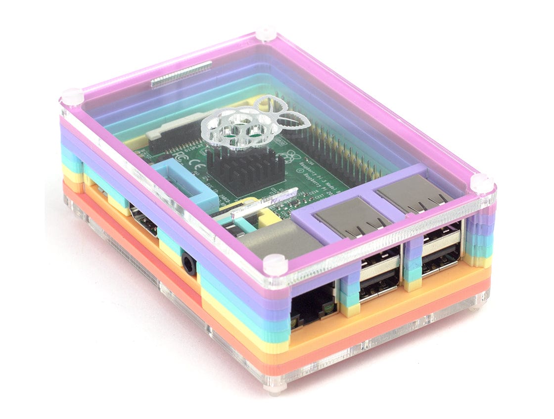 Candy PiBow Raspberry Pi 3 Case - The Pi Hut