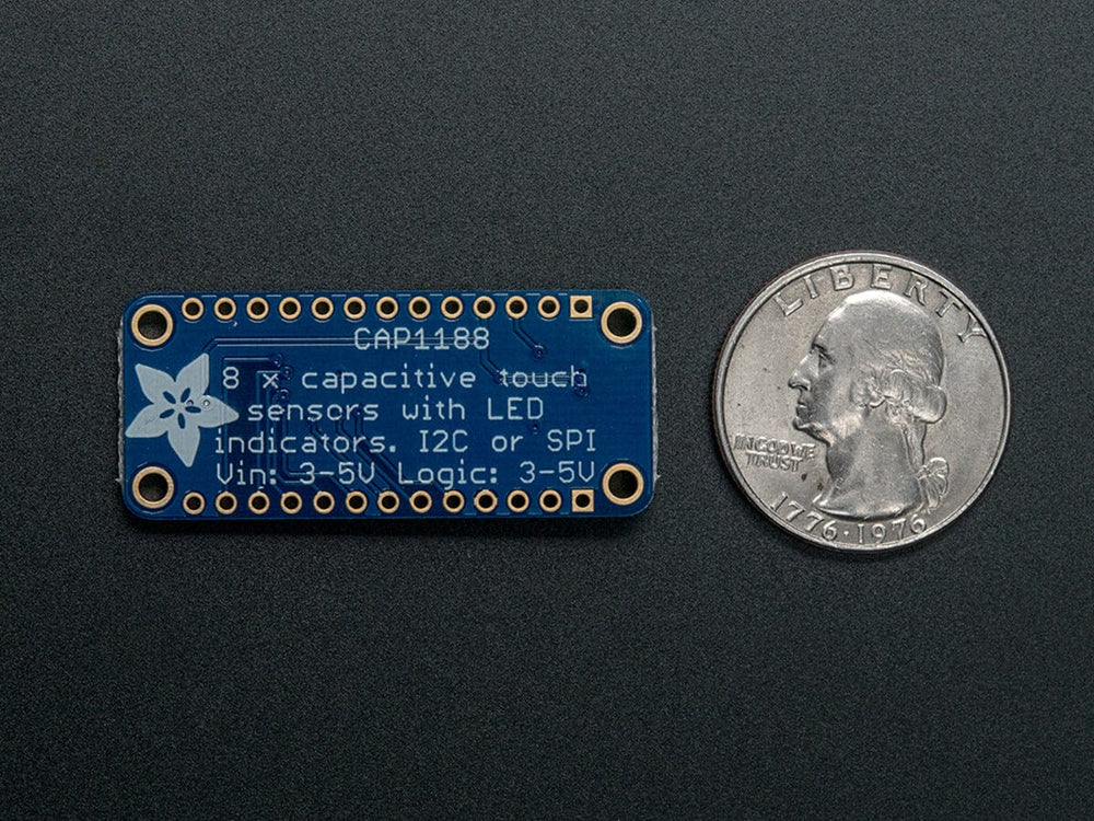 CAP1188 - 8-Key Capacitive Touch Sensor Breakout - I2C or SPI - The Pi Hut