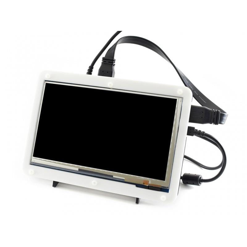 Case for Waveshare 7" LCDs (Black/White) - The Pi Hut