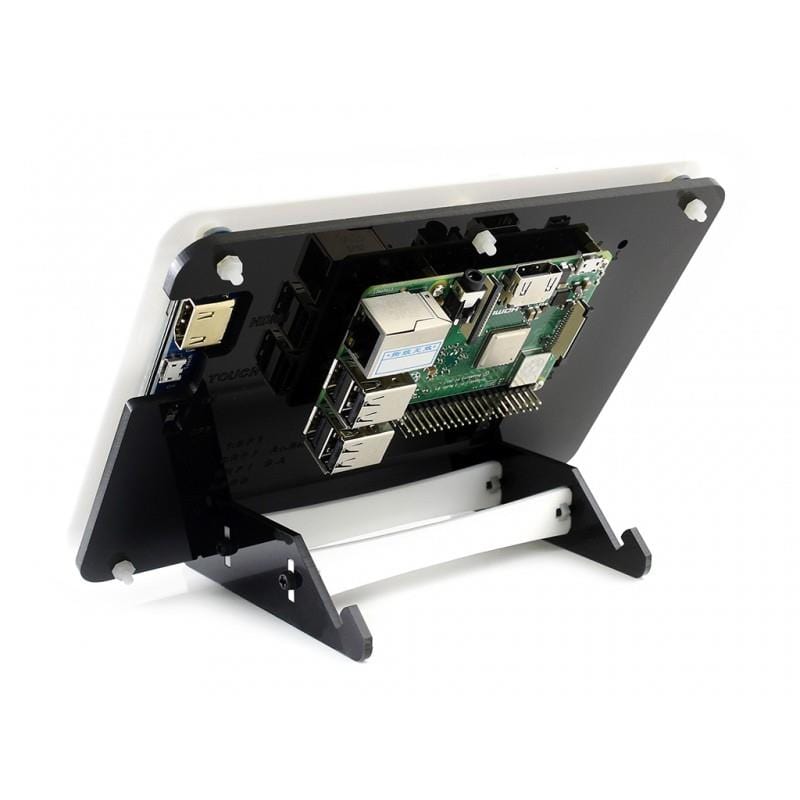 Case for Waveshare 7" LCDs (Black/White) - The Pi Hut