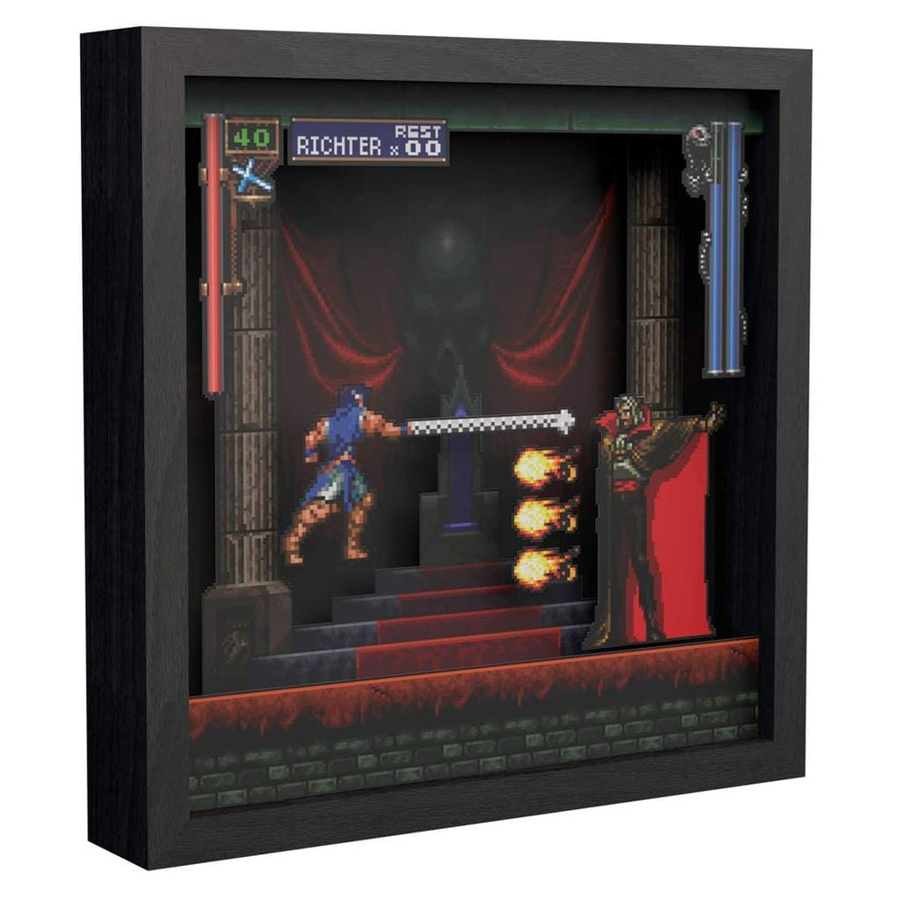 Castlevania: Symphony of the Night Intro Dracula Pixel Frame (9x9") - The Pi Hut