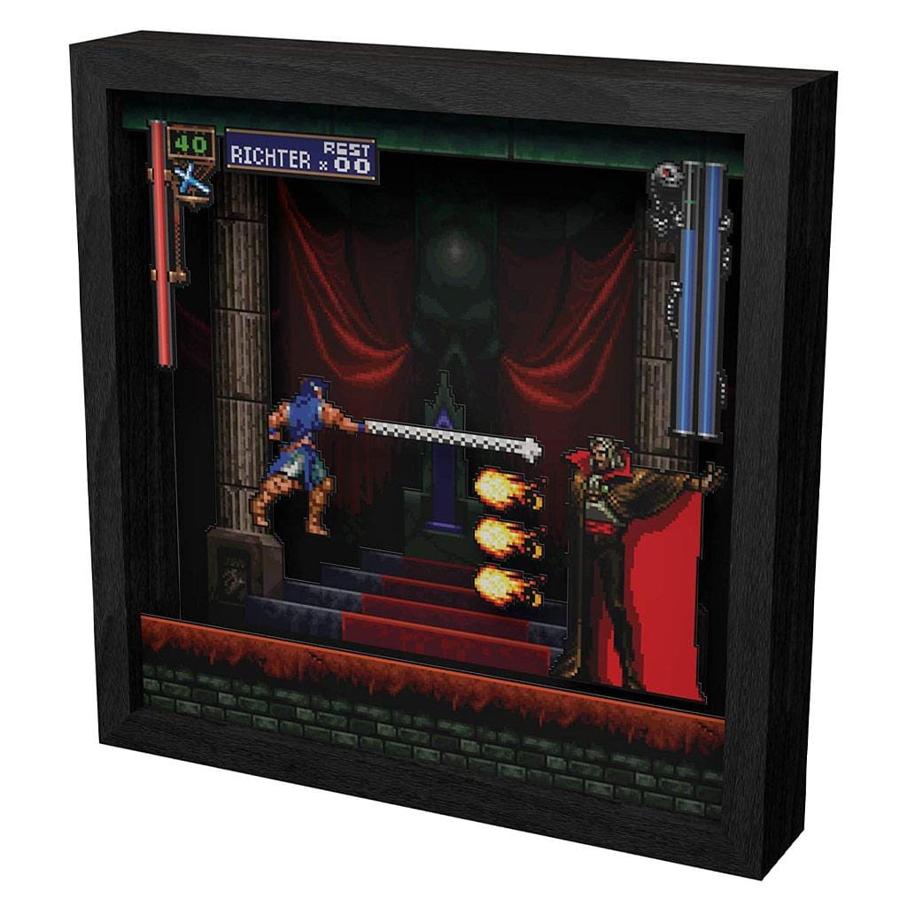 Castlevania: Symphony of the Night Intro Dracula Pixel Frame (9x9") - The Pi Hut