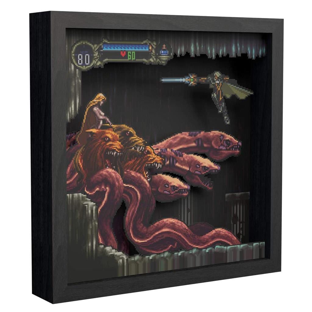 Castlevania Symphony of the Night Scylla Boss Pixel Frame (9x9") - The Pi Hut