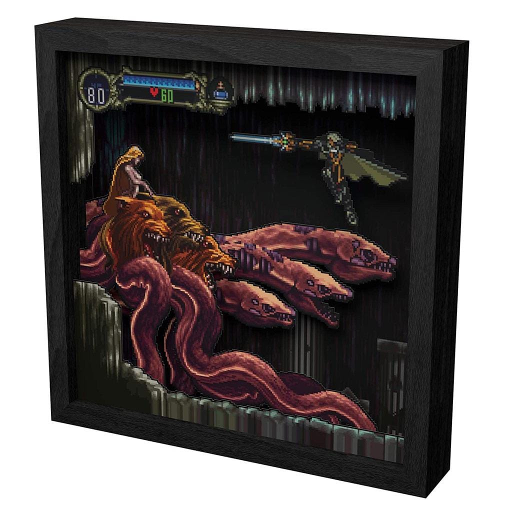 Castlevania Symphony of the Night Scylla Boss Pixel Frame (9x9") - The Pi Hut